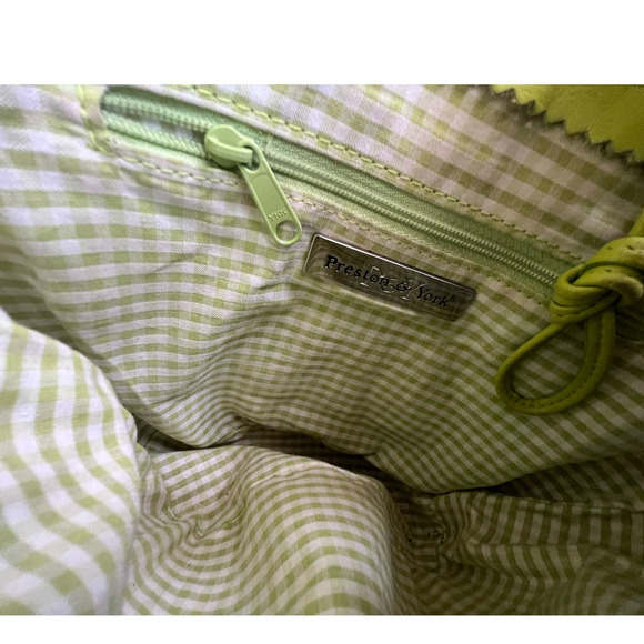 Preston & York Straw & Lime green trim bag - Picture 3 of 3